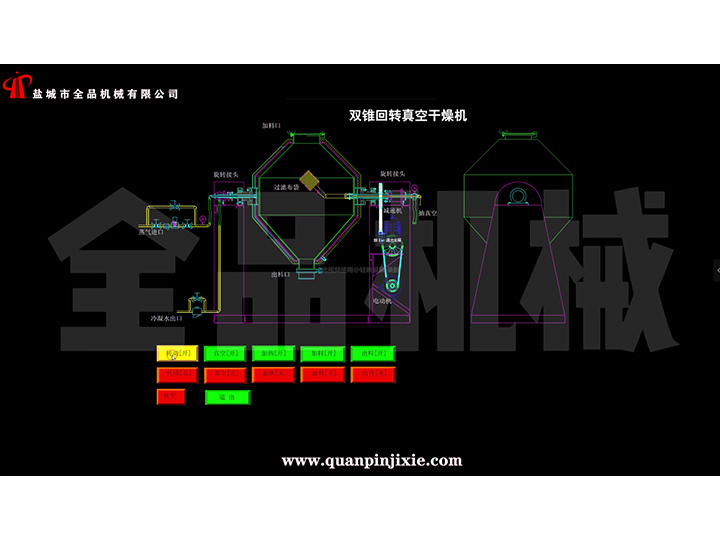 SZG系列雙錐回轉(zhuǎn)真空干燥機